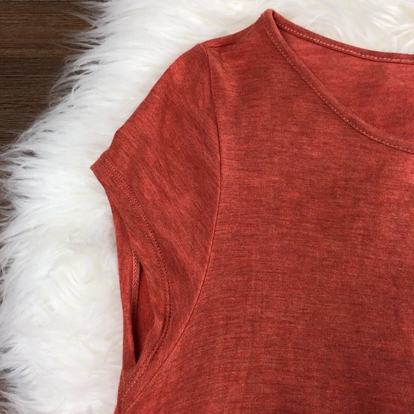 Anthro Bordeaux | Orange Asymmetrical Swing Tunic - Picture 4 of 8